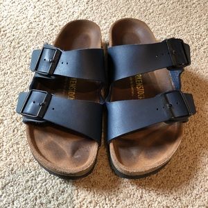 Navy blue Birkenstock sandles